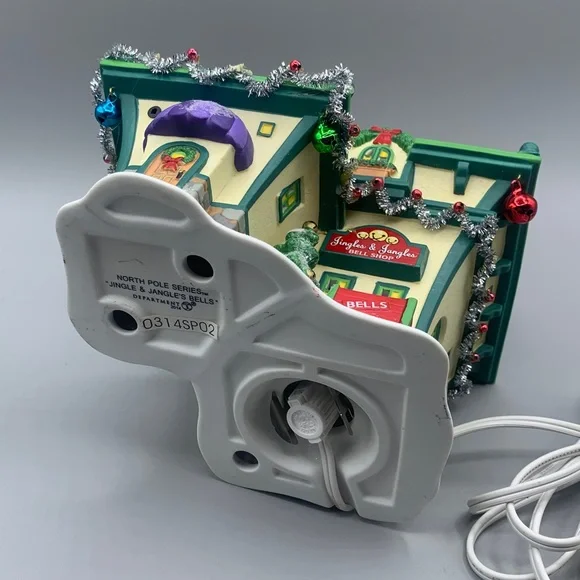 Department 56 North Pole Village Jingle & Jangle's Bells Lit House TESTED - Picture 6 of 10